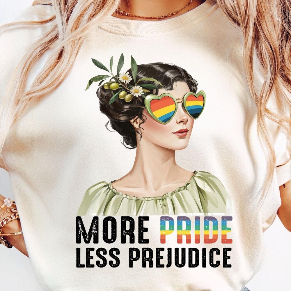 More Pride Less Prejudice Shirt, LGBTQ Shirt Designs Tee